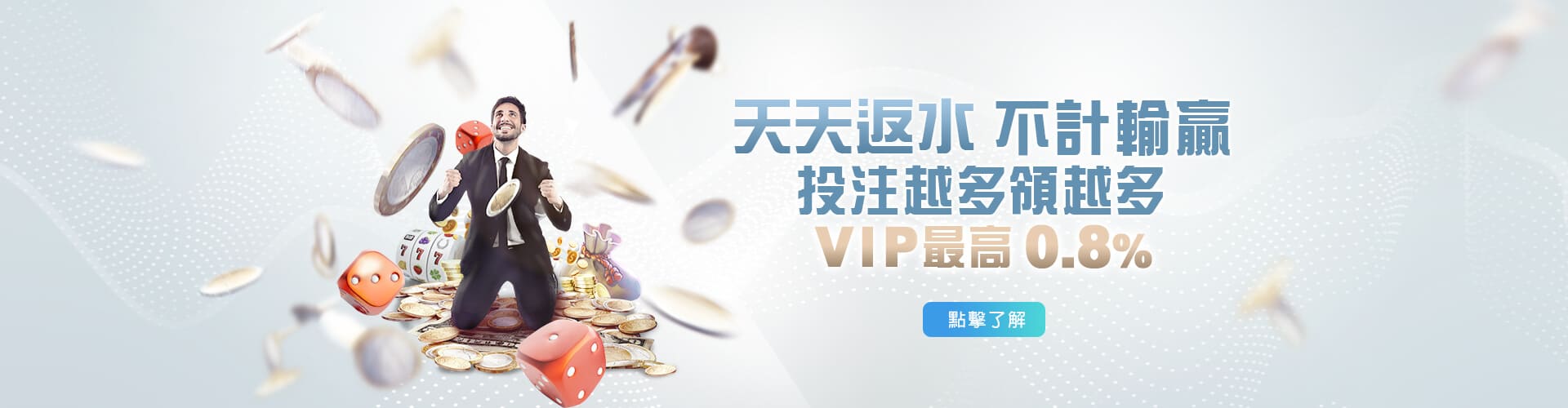 老虎機現金天天返水優惠